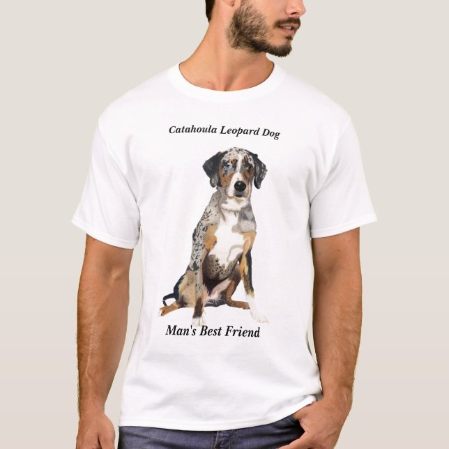 Catahoula man T-tröja för bästa vän T-shirt (Framsida)