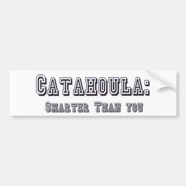 Catahoula som är mer smart än dig bildekal (Framsidan)