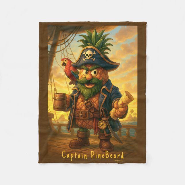Catain PineBeard - Ananassaimperium Fleecefilt (Framsidan)
