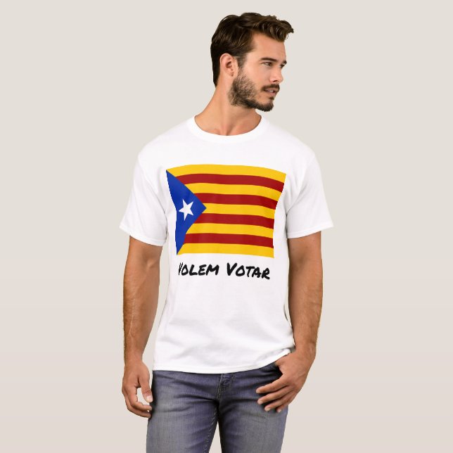 Catalan folkomröstningT-tröja T Shirt (Hel framsida)