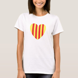 catalan hjärta t-shirt