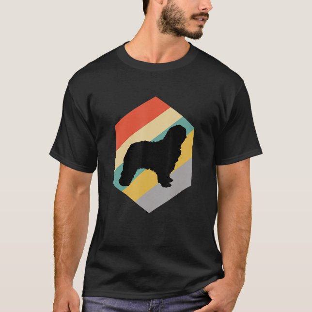 Catalan Sheepdog Hund T Shirt (Framsida)