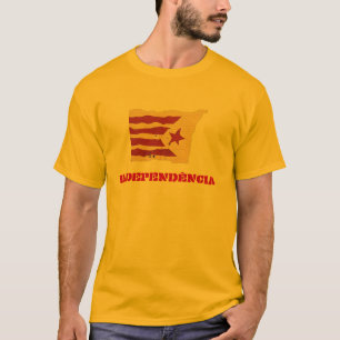 Catalan självständighet (den unisex- manar/) tee shirt
