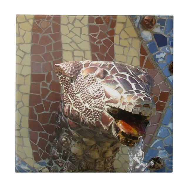 Catalan vapensköld - den Gaudi mosaiken belägger Kakelplatta (Framsidan)