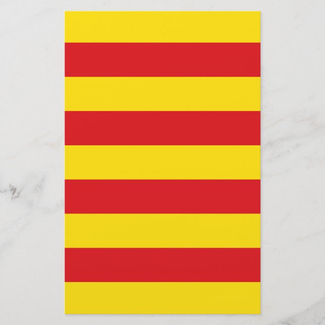Catalanska flaggan (Katalonien) Brevpapper (Framsida)