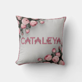 CATALEYA Embroiderad Ro Dekorativ kudde & Blanket