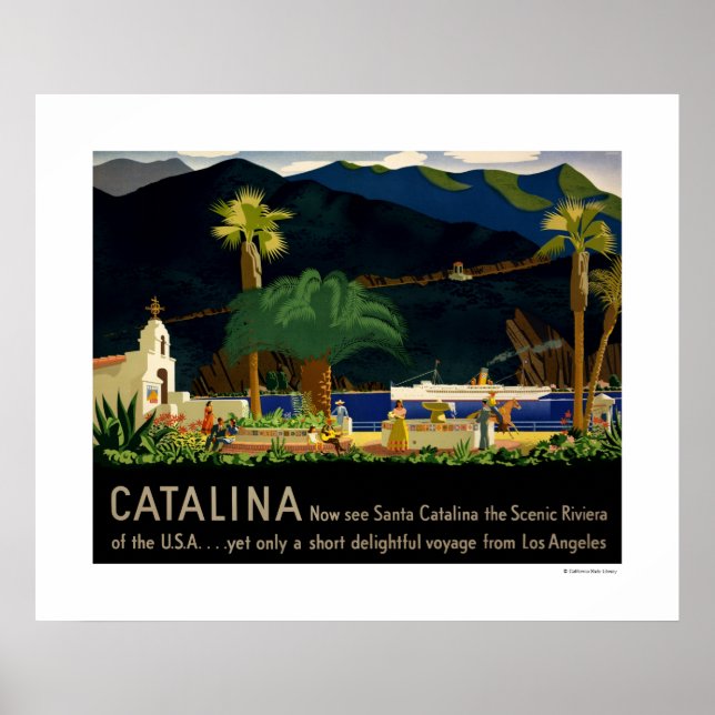 Catalina av Otis Shepard, c. 1935 Poster (Framsidan)