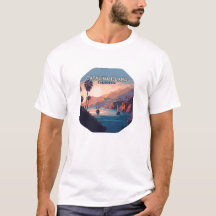 Catalina Island California Boats Sunset Retro
