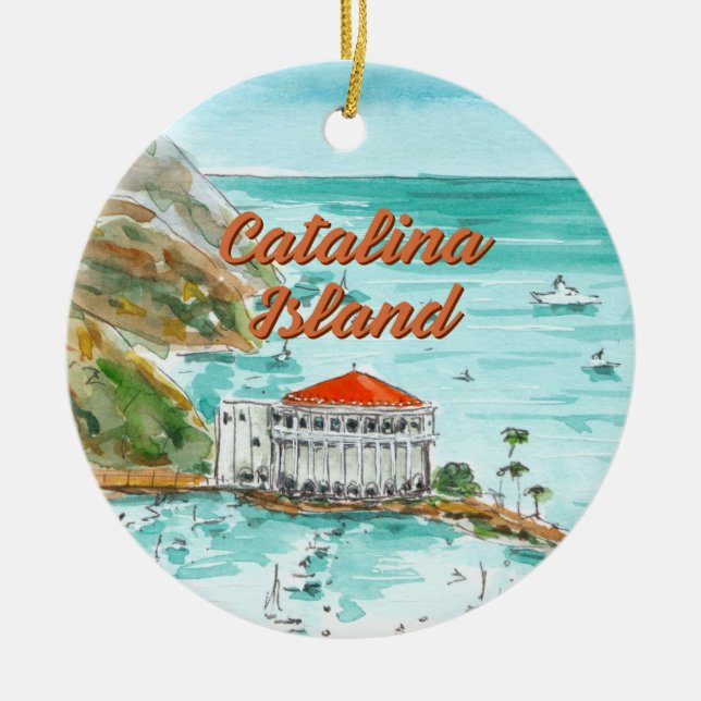 Catalina Island California Ornament (Framsidan)