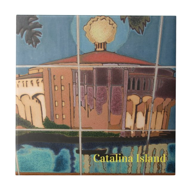 CATALINA ISLAND CERAMIC TILE CASINO NIGHTS KAKELPLATTA (Framsidan)