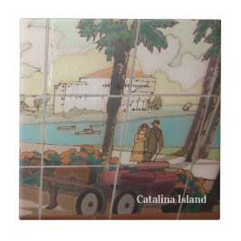 CATALINA ISLAND CERAMIC TILE CASINO STROLL KAKELPLATTA