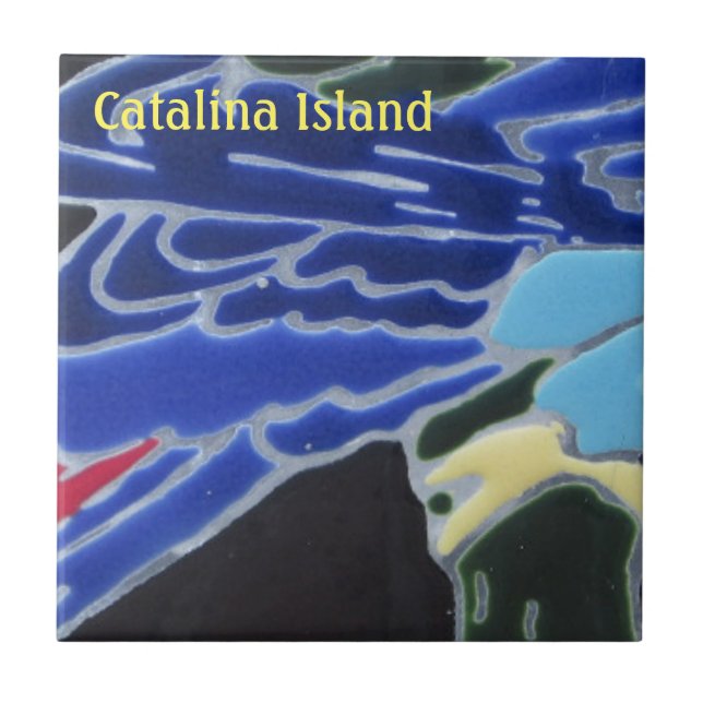 CATALINA ISLAND CERAMIC TILE CATALINA FÄRG KAKELPLATTA (Framsidan)