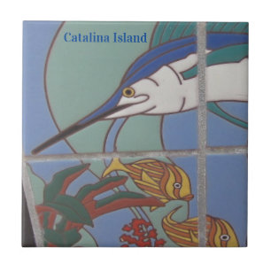 CATALINA ISLAND CERAMIC TILE CATALINA MARLIN KAKELPLATTA