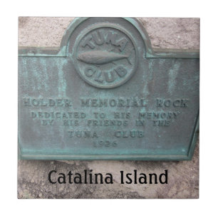 CATALINA ISLAND CERAMIC TILE CATALINA TUNA KLUBB KAKELPLATTA
