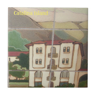 CATALINA ISLAND CERAMIC TILE FAVORITE STÄLLE KAKELPLATTA