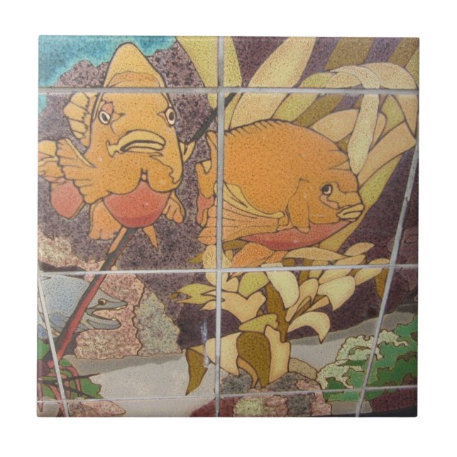 CATALINA ISLAND CERAMIC TILE FRIENDS OF THE SHORE KAKELPLATTA (Framsidan)