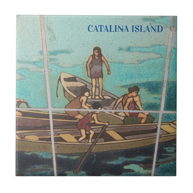 CATALINA ISLAND CERAMIC TILE ISLAND LIFE KAKELPLATTA (Framsidan)