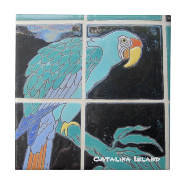 CATALINA ISLAND CERAMIC TILE KAKELPLATTA (Framsidan)