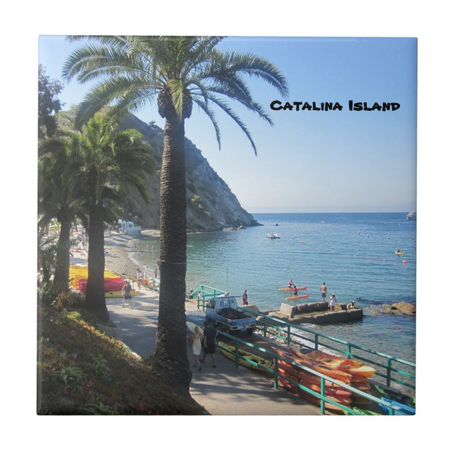 CATALINA ISLAND CERAMIC TILE KAKELPLATTA (Framsidan)