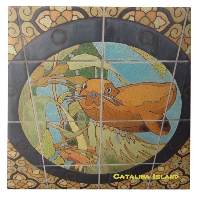 CATALINA ISLAND CERAMIC TILE KAKELPLATTA (Framsidan)