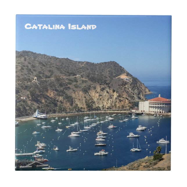 CATALINA ISLAND CERAMIC TILE KAKELPLATTA (Framsidan)