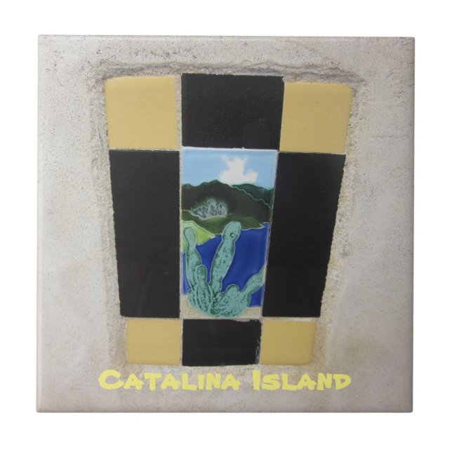CATALINA ISLAND CERAMIC TILE KAKELPLATTA (Framsidan)