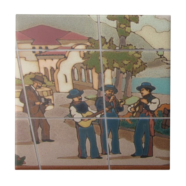 CATALINA ISLAND CERAMIC TILE MUSIC OF CATALINA KAKELPLATTA (Framsidan)