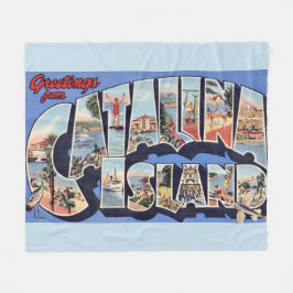 Catalina Island Greeting  Fleecefilt