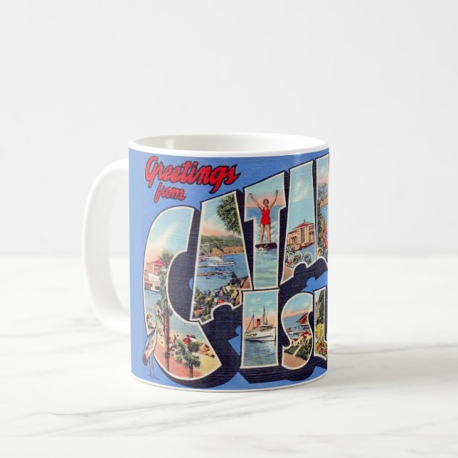 Catalina Island Greeting Mug Kaffemugg (Framsida vänster)