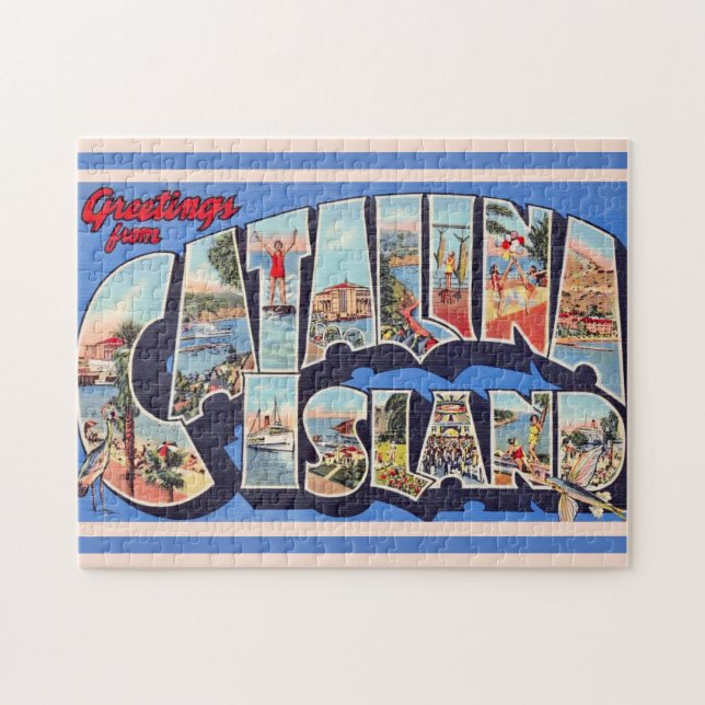 Catalina Island Hälsning 11x14 Pussel (Horisontell)