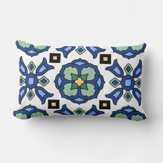 Catalina Island-kakel Vintage 1920-talsdesign Lumbarkudde