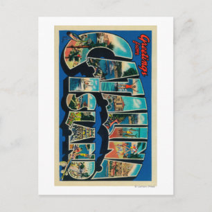 Catalina Island, Kalifornien - Large Brev Vykort