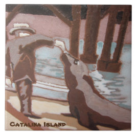 CATALINA ISLAND MURIAL TILE KAKELPLATTA