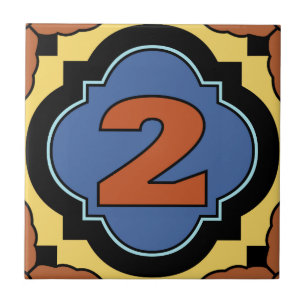 Catalina Island Number Adress Tile 2 Kakelplatta