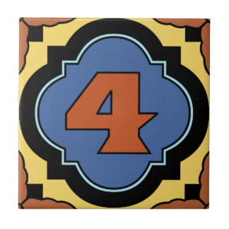 Catalina Island Number Adress Tile 4 Kakelplatta