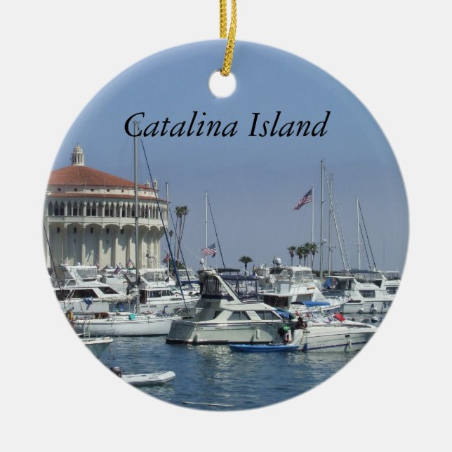 Catalina Island-ornament Julgransprydnad Keramik (Framsidan)