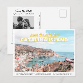 Catalina Island Spara Datum Bröllopskort Vykort