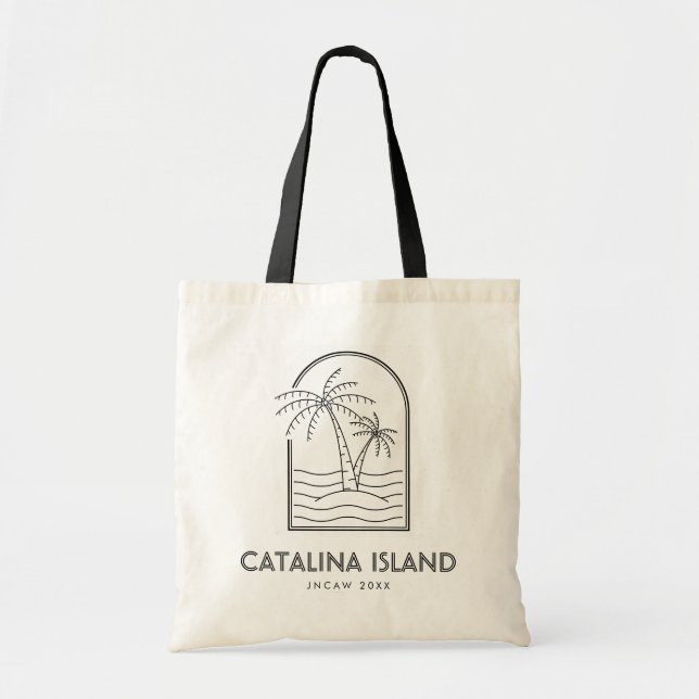 Catalina Island Trade Show Bag Conference Tote Tygkasse (Framsidan)