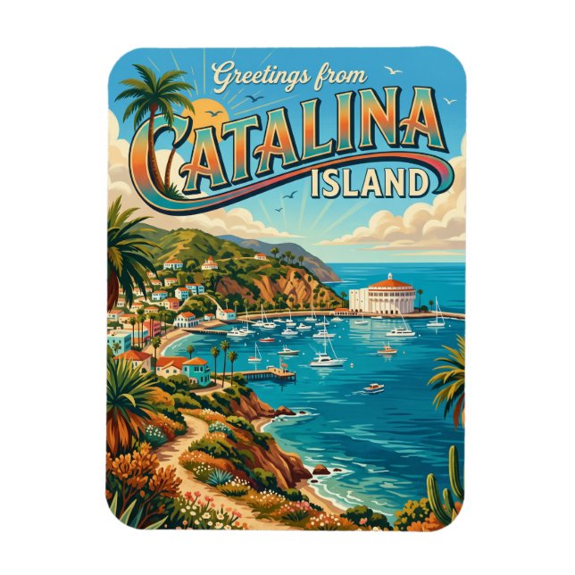 Catalina Island USA Magnet (Vertikal)