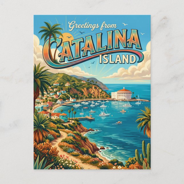 Catalina Island USA Vykort (Framsida)