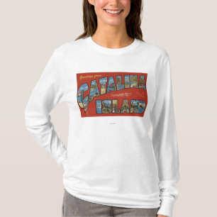 Catalina ö, Kalifornien - stor brevplats T-shirt