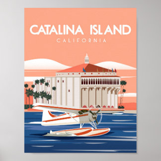 Catalina-ön california poster