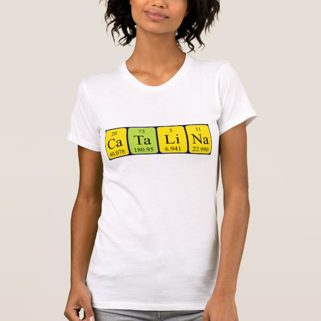 Catalina Periodiska skjorta bord namn T Shirt (Framsida)