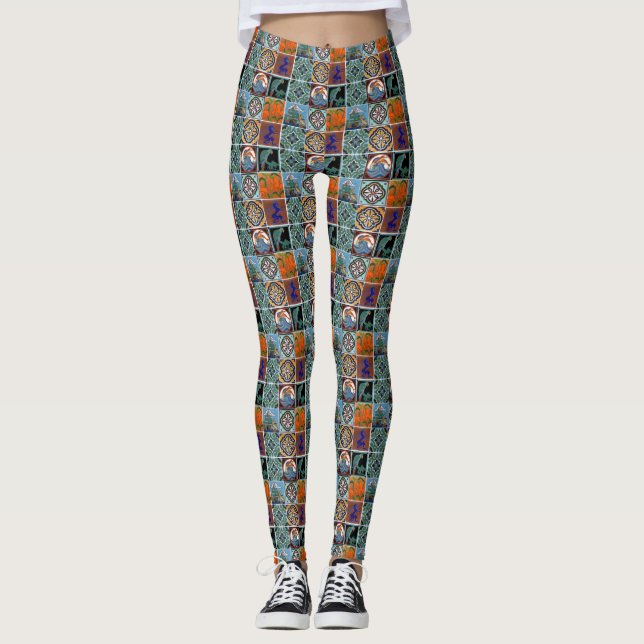 Catalina-plattor Leggings (Framsida)