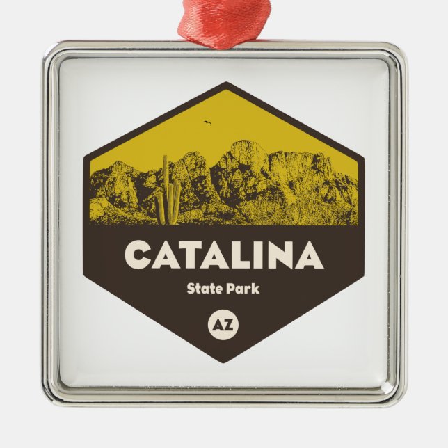 Catalina State Park, Arizona Julgransprydnad Metall (Framsidan)
