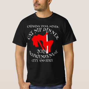 Catalina Tonfisk Mixer Kattnip Middagsparty T Shirt