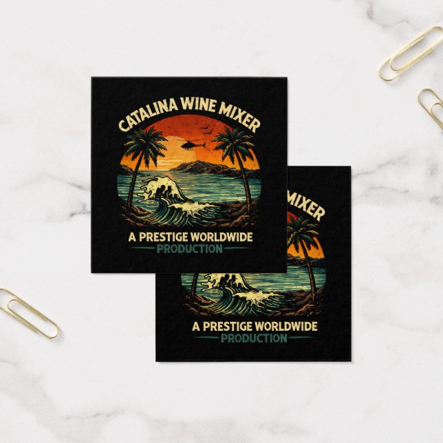 Catalina Wine Mixer Fyrkantigt Visitkort (Kontor)