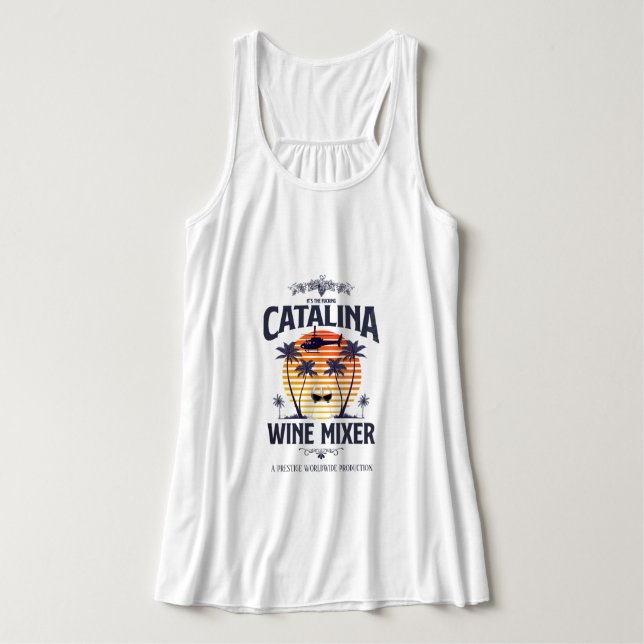 Catalina Wine Mixer Linne Med Racerback (Design framsida)