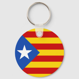 Catalonia Estrellada flagga Keychain Nyckelring