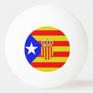 Catalonia flagga pingisboll